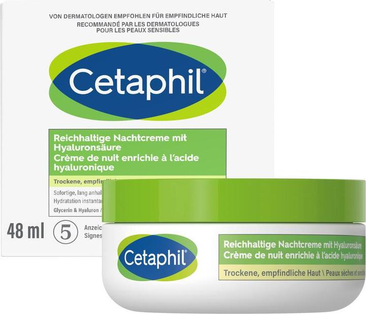 Actual product image Cetaphil Daily Essentials Reichhalt Nachtcreme mit Hyaluronsäure (48 ml, Night cream)