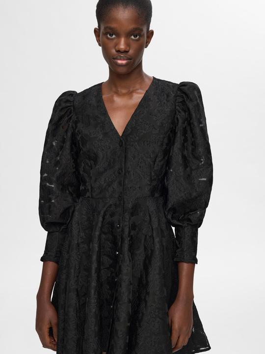 Image du produit Selected Femme Robe fleurie à manches bouffantes (34)