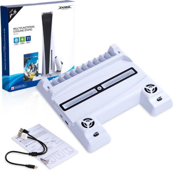 Produktbild Dobe Multifunktionaler Kühlerstand inkl. Ladedock (PS5)