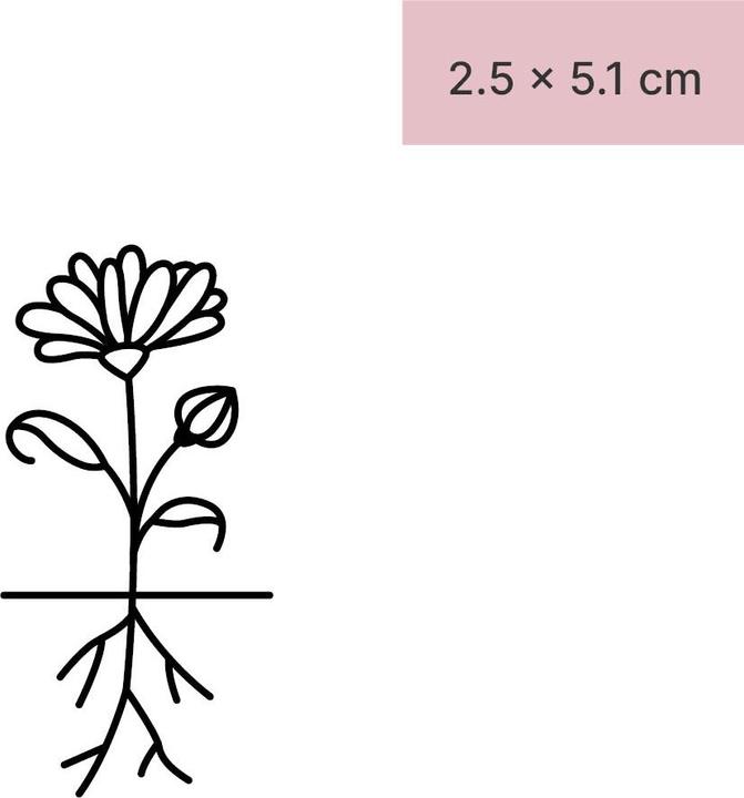 Immagine prodotto minink Tatuaggio temporaneo - Fiore con radici