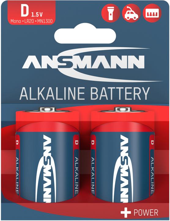 Produktbild Ansmann D LR 20 Red-Line (2 Stk., D, 16000 mAh)
