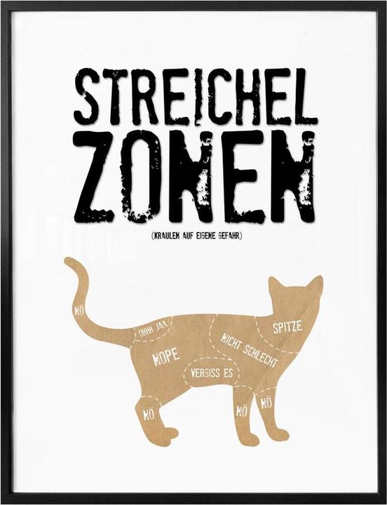 Image du produit Trenddeko Zones de caresses - Chat (24 x 30 cm)