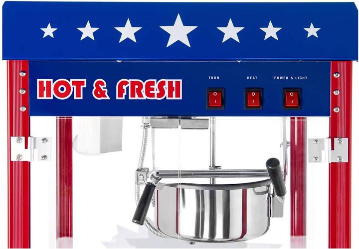 Produktbild Royal Catering Popcornmaschine Popcorn Maker Popcornautomat Popcorn Automat 1600 W USA-Design