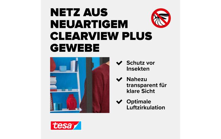 Energy Label tesa Insect screen Alu COMFORT for doors, insect screen (100 x 220 cm)