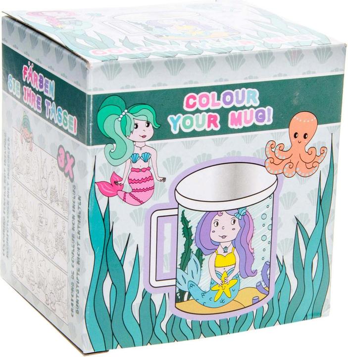 Actual product image LG-Imports Colour your own mug mermaid