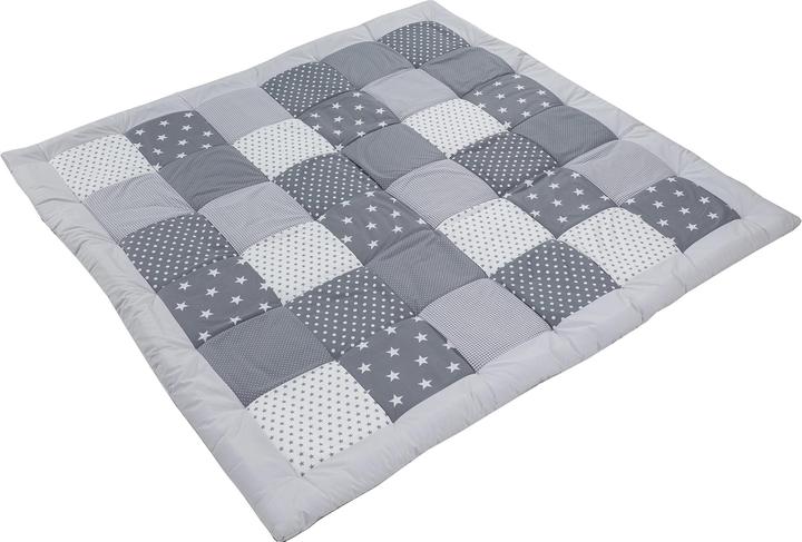 Image du produit Ullenboom Tapis d'éveil étoiles grises 140 x 140 cm