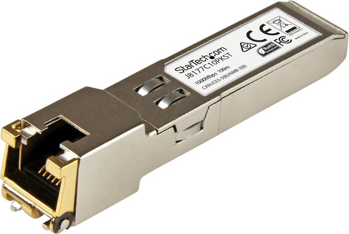 Immagine prodotto StarTech Modulo ricetrasmettitore SFP in rame Gigabit RJ45 - HP J8177C compatibile 1000Base-T - Mini GBIC -