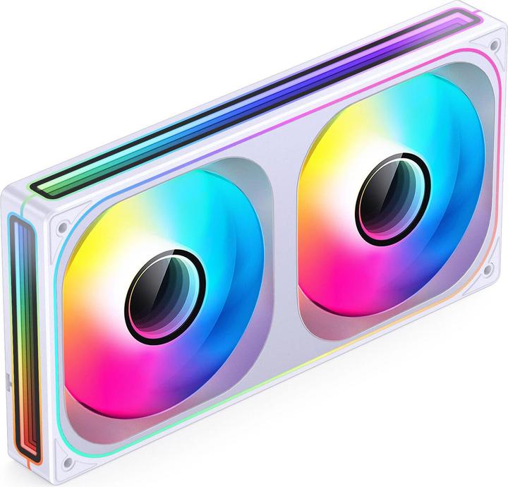 Actual product image Jonsbo ZB-240 Infinity Mirror ARGB PWM Lüfter - 240mm, weiss (240 mm)