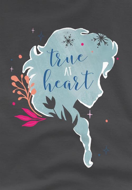 Actual product image Disney Frozen Childrens/Kids True At Heart Elsa Silhouette T-Shirt (116)