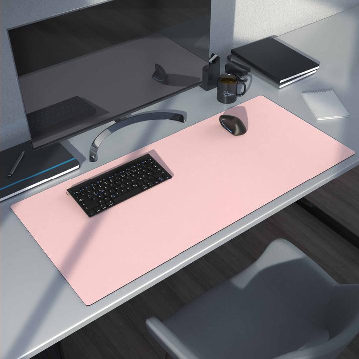 Produktbild CSL Mauspad, Mausmatte XXL, Elegante Leder Optik, Schreibtischunterlage 900 x 400 mm, rose (XXL)