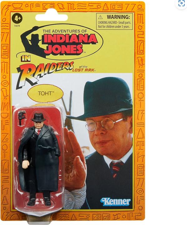 Actual product image Hasbro Indiana Jones Retro Collection Action Figure Toht (Raiders of the Lost Ark) 10 cm