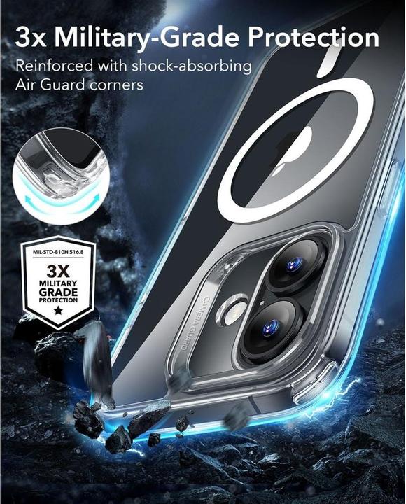 Actual product image ESR Classic Hybrid HaloLock Case (Apple iPhone 16)