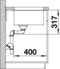 Productafbeelding Blanco ETAGON 700-U (73 cm, 46 cm)