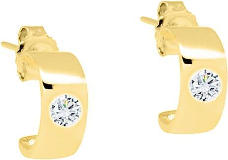 Actual product image Candy Creoles Giro, 925 Sterling Silver, gold plated (18k gold-plated, 925 Sterling silver)