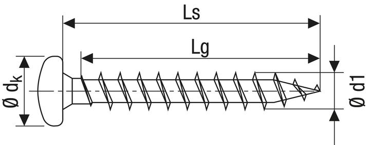 Actual product image Spax Chipboard screws (200 Screws per piece)