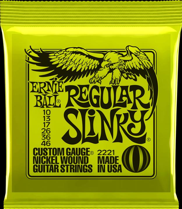 Actual product image Ernie Ball Regular Slinky 10-46 (6 x, Electric guitar, 0.05")