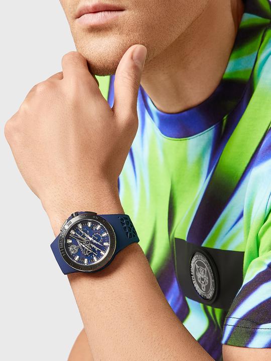 Actual product image Plein Sport PSABA0223 Thunderstorm Chronograph 43mm 5AT (Analogue wristwatch, 43 mm)