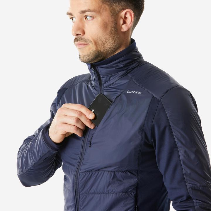 Actual product image Quechua Fleece jacket men's hybrid jacket warm winter hiking - SH900 Mountain (XL)