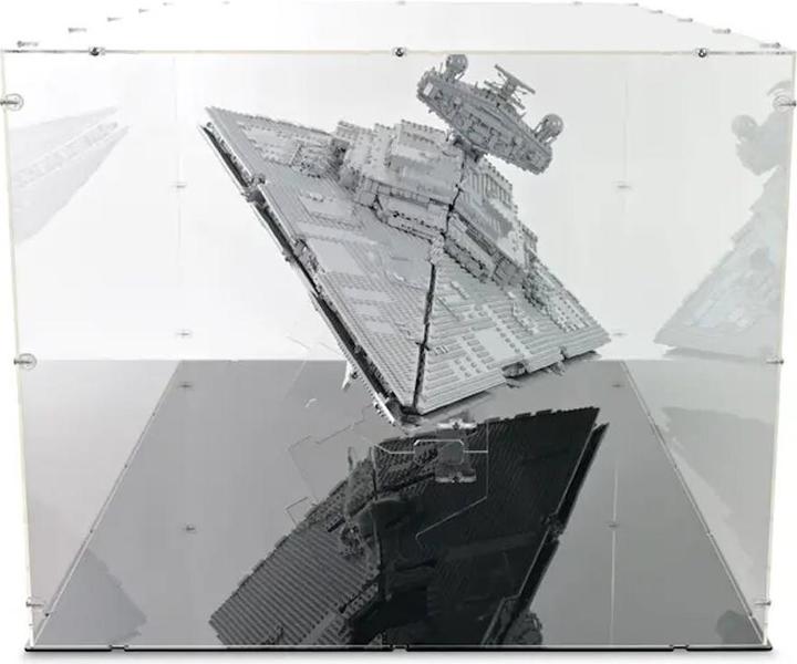 Produktbild iDisplayit Acryl-Display & Ständer für LEGO® 75252 Star Wars Imperialer Sternzerstörer (Mit schwarzem Boden)