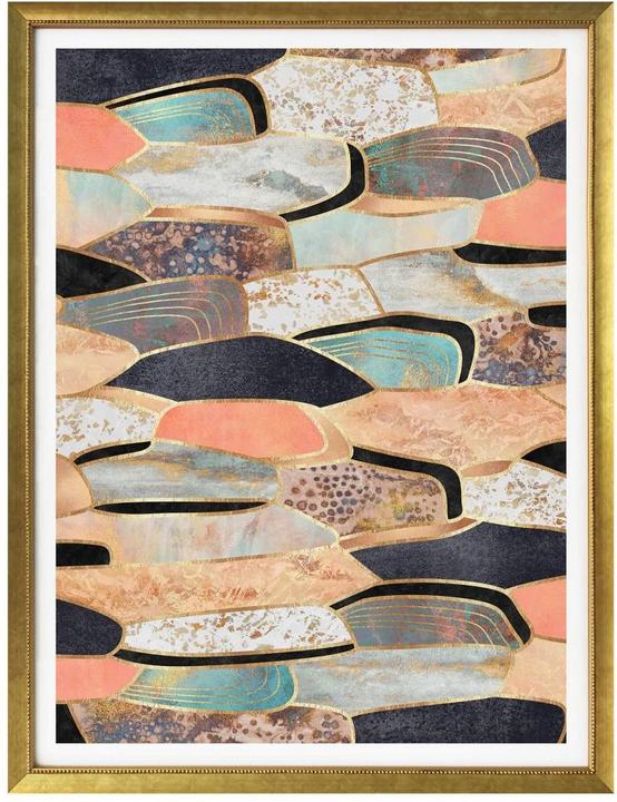 Actual product image Trenddeko Golden stones (80 x 100 cm)