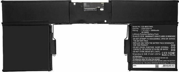 Produktbild CoreParts Battery for Microsoft Tablet (8000 mAh)