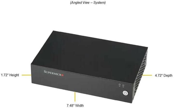 Actual product image Supermicro Barebone SuperServer SYS-E102-13R-H i7-1370PE