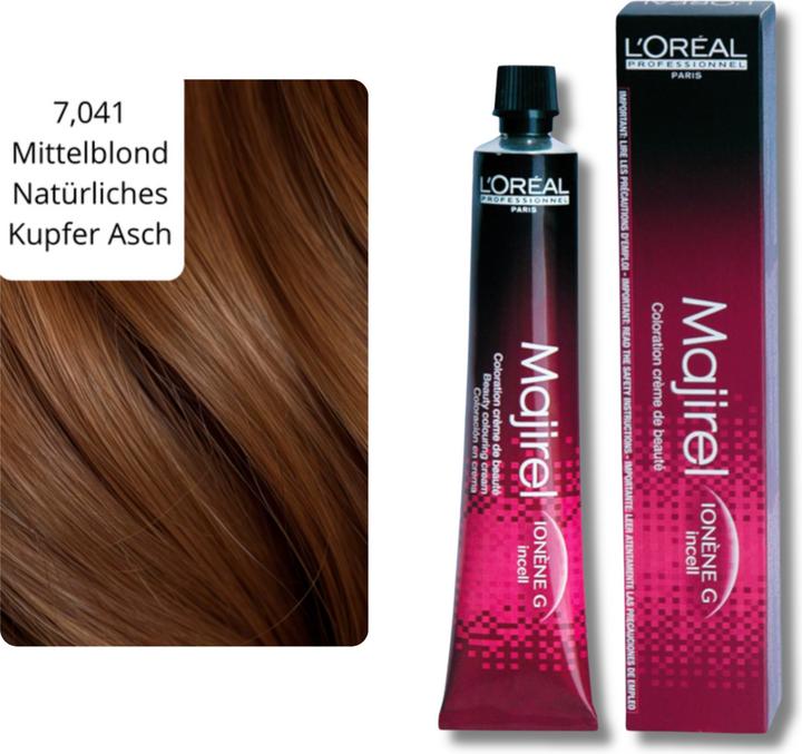 Image du produit L'Oréal Professionnel Majirel (7 041 Blonde moyenne Frêne cuivre naturel Frêne naturel)