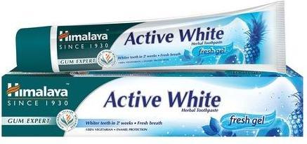 Actual product image Himalaya Active White Herbal Toothpaste whitening gel for brushing teeth 75ml (75 ml)
