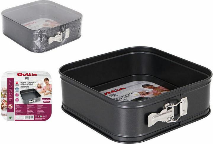 Produktbild Quttin Kuchenspringform Kohlenstoffstahl Schwarz 24 x 24 x 8 cm (6 Stück)