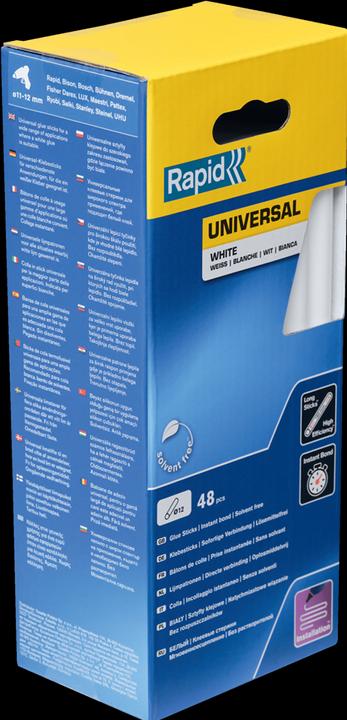 Immagine prodotto Rapid Colla bianca universale in stick Ø12x190mm 48 pezzi
