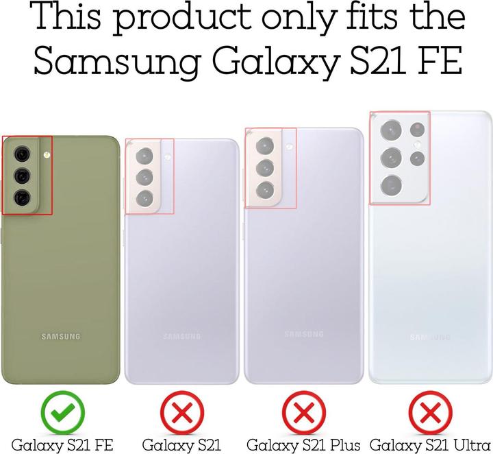 Produktbild Nalia Glitzer Ring Silikon Hülle (Samsung Galaxy S21 FE)