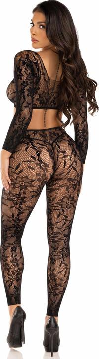 Produktbild Leg Avenue Set Aus Kurzem Oberteil Und Strumpfhose (One Size)