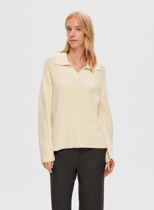 Produktbild Selected Femme Gestricktes Polo Oberteil (L)