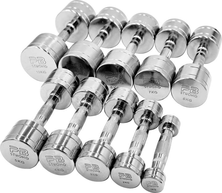 Produktbild Perform Better Kurzhantel Chrom 9kg (1 x 9 kg)