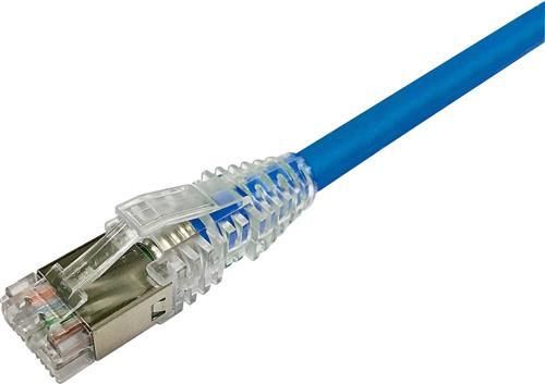 Actual product image Commscope NETCONNECT patch cable cat 6A S/FTP PiMF, laengde: 10,0 m farve: blå med LSZH kappe
