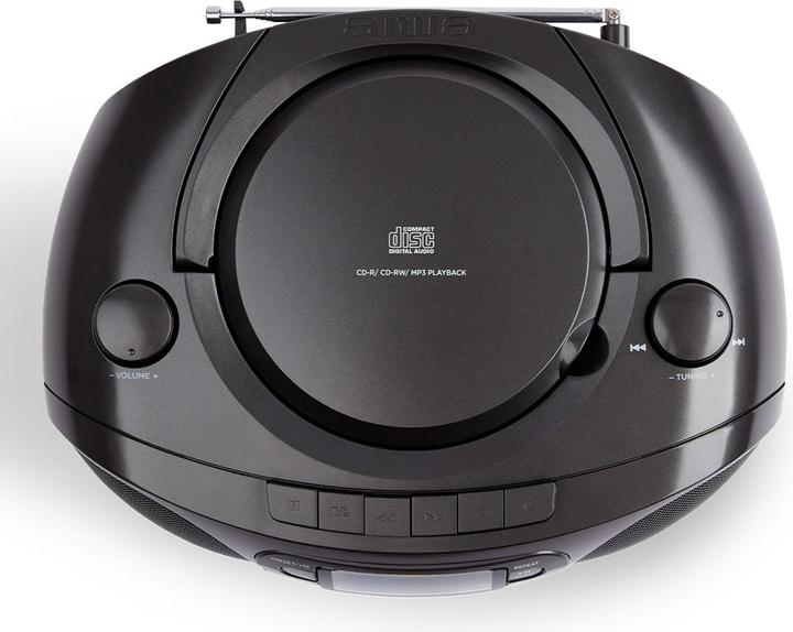 Produktbild Aiwa BBTC-550BK portable stereo system Digital Black (FM, PLL, Radio Frequency (RF), Bluetooth)