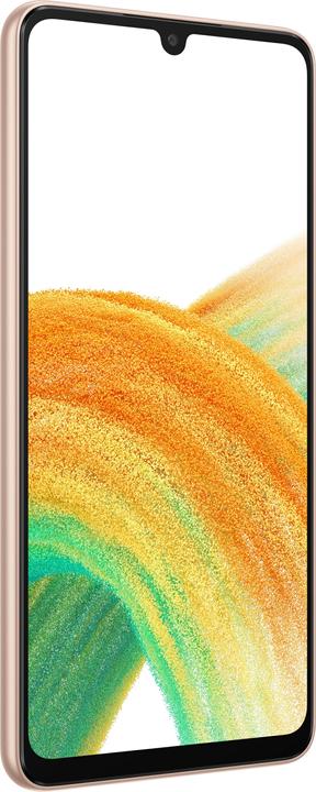Samsung Galaxy A33 5G EU (128 GB, Ontzagwekkende perzik, 6.40", Dubbele SIM, 48 Mpx, 5G)