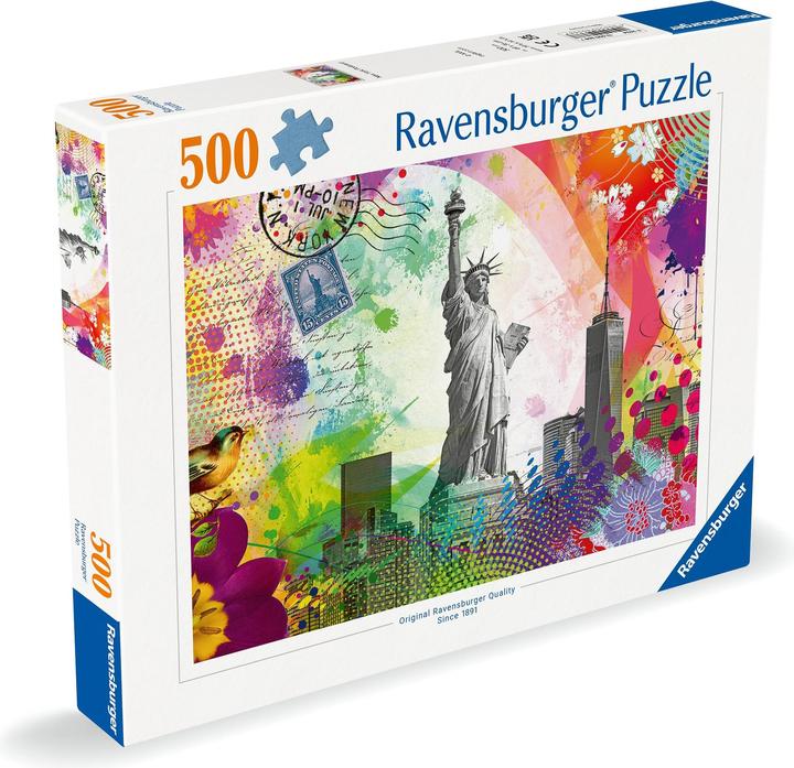 Actual product image Ravensburger Carte postale de New York (500 pieces)