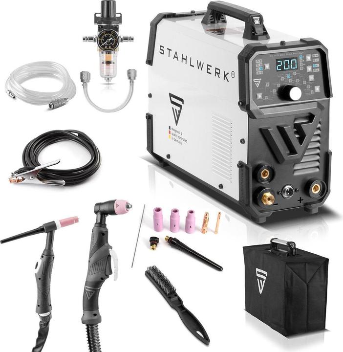 Stahlwerk Kombi-Schweissgerät DC WIG 200 Puls Pro CUT 4-in-1