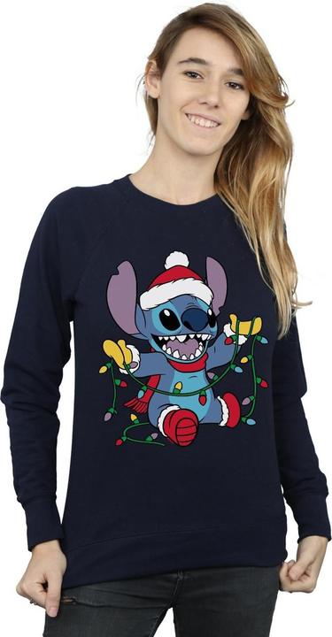 Immagine prodotto Disney Lilo And Stitch Christmas Lights Felpa Donna (M)