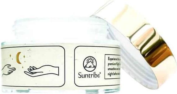 Suntribe Organic Night Cream Anti-Aging with Hyaluronic Acid, Retinol & Niacinamide (50 ml)