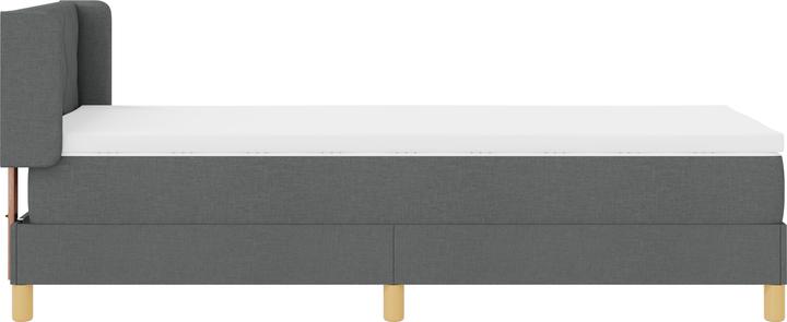 Produktbild VidaXL Boxspringbett mit Matratze Dunkelgrau 100x200 cm Stoff (100 x 200 cm)