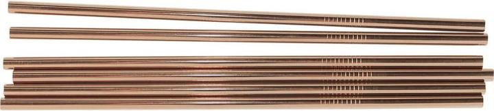 Actual product image JTI 6x straight metal straws - rose gold (1 x)