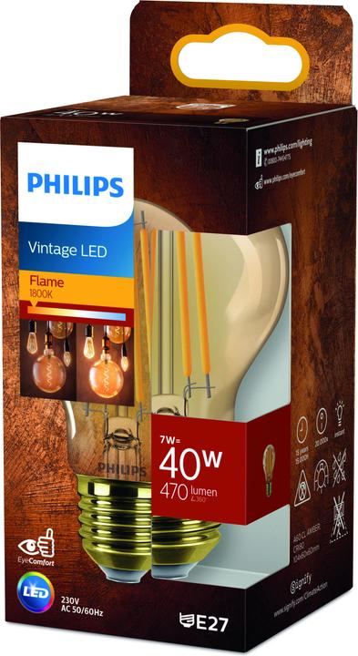 Image du produit Philips Classic (E27, 7 W, 470 lm, 1 x, E)