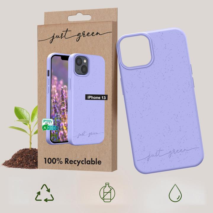 Immagine prodotto Bigben Custodia 100% Eco iPhone 13 Viola (Apple iPhone 13)
