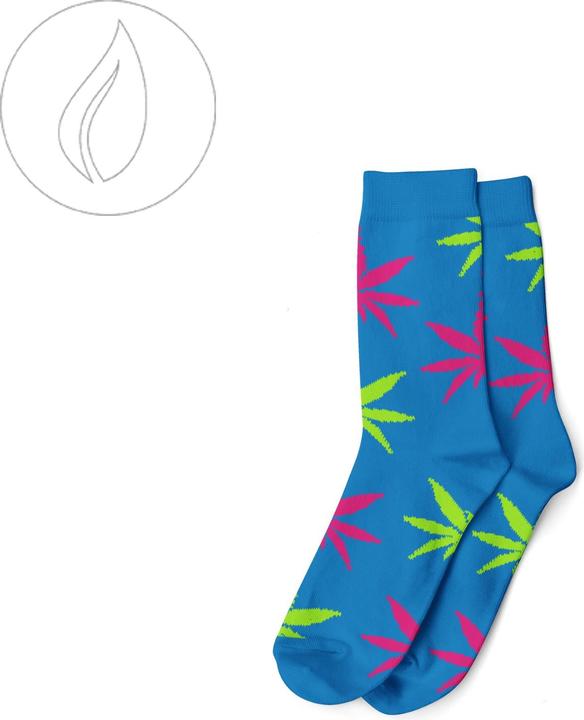 R420 Long Socks Size 36-42 Blue/Pink (36 - 42)