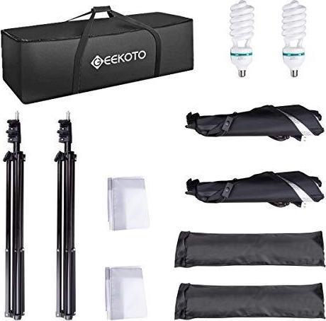 Actual product image Geekoto Softbox set photo studio