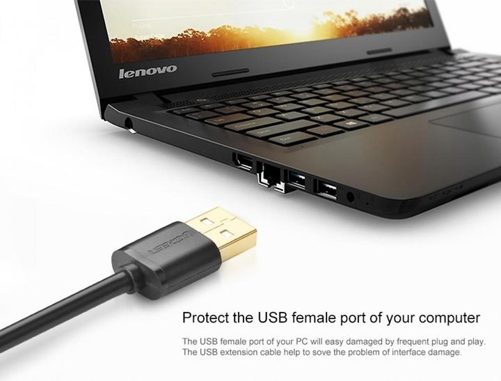 Produktbild Ugreen USB A — USB A (2 m, USB 2.0)