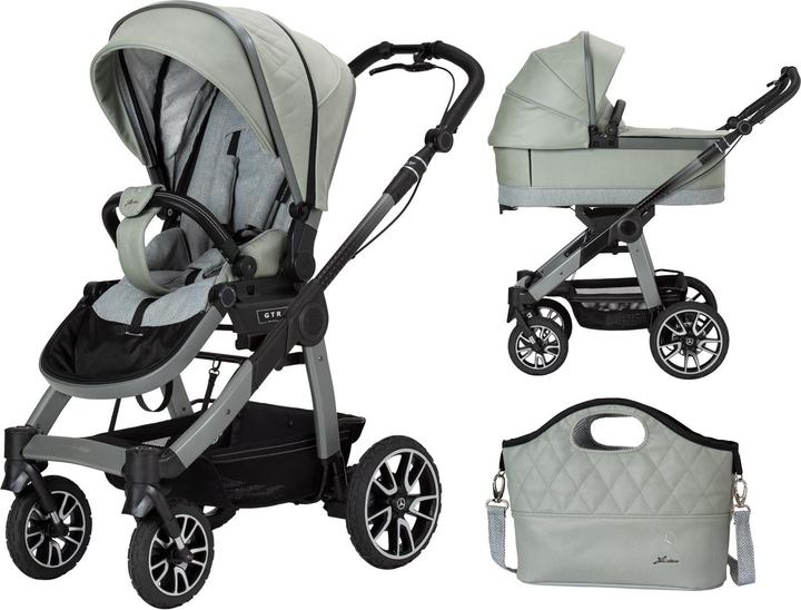 Image du produit Hartan Tout-Terrain GTR Mercedes-Benz 3in1 Set avec nacelle pliante et Bag2Go