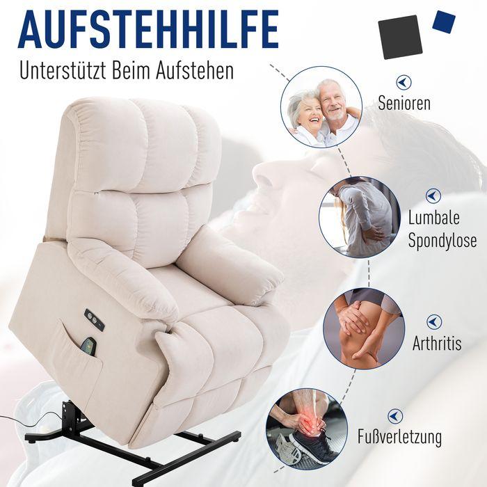 Produktbild Swisshandel24 Massagesessel mit Aufstehhilfe, Wärme, verstellbar, USB